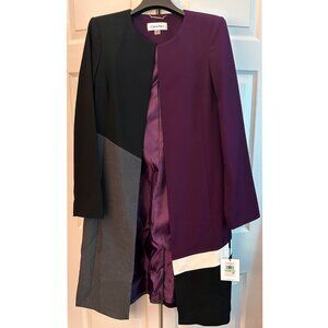 Calvin Klein Color Blocked Topper, Size 8, NWT